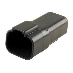DEUTSCH CONNECTORS. BLACK, RECEPTACLE, 4-PINS, NAMZ,