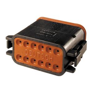 DEUTSCH DT CONNECTORS. BLACK, PLUG HOUSING, 12-PINS, NAMZ,
