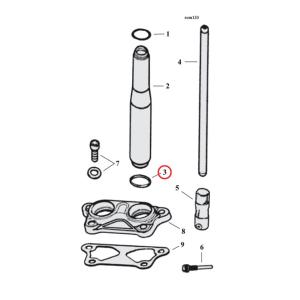 O-RING PUSHROD COVER. LOWER, COMETIC