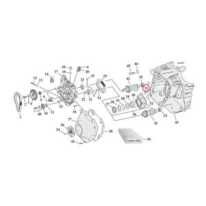 O-ring crankcase to cam support, Cometic