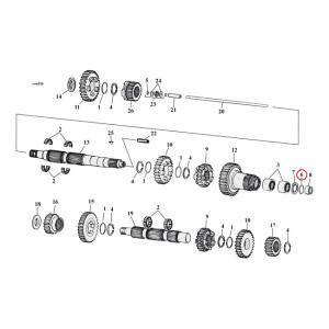 O-RING MAINSHAFT. RIGHT END, COMETIC