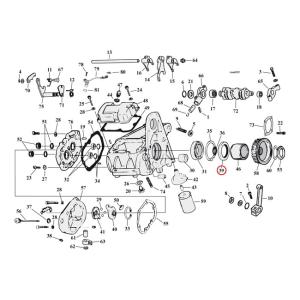 Oil seal transmission mainshaft. Single lip, Cometic
