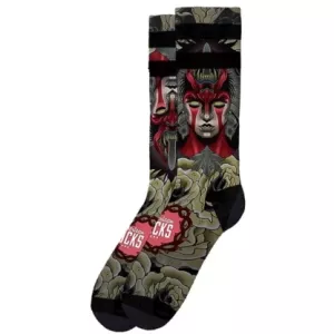 SIGNATURE DEAMON, DOUBLE BLACK STRIPED. AMERICAN SOCKS