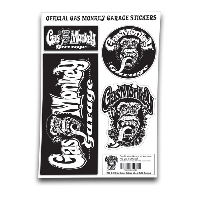 Gas Monkey Garage STICKER SHEET