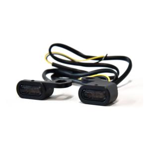FASTLINE, BELOW BAR LED TURN SIGNAL SET. BLACK