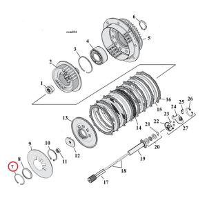 Retaining ring, clutch