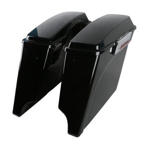 5" DOWN EXTENDED SADDLEBAG SET. BLACK