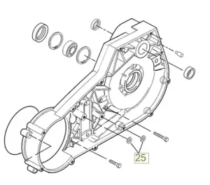 Cometic, gasket inner primary cover. AFM