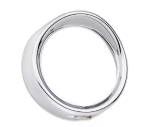 Visor Style Trim Ring for Headlamp chrome 7"