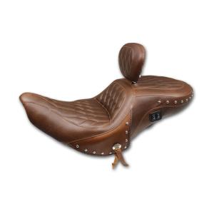 INDIAN ONE PIECE TOURING HEATED SEAT BROWN, MUSTANG