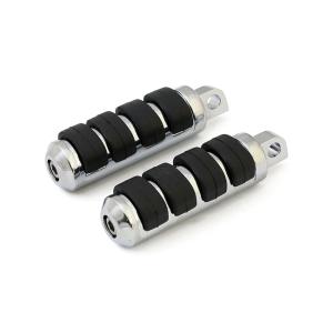 Comfort foot pegs. Small diameter. Chrome