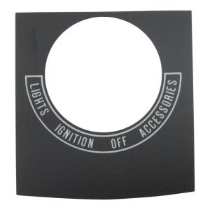 IGNITION SWITCH DECAL
