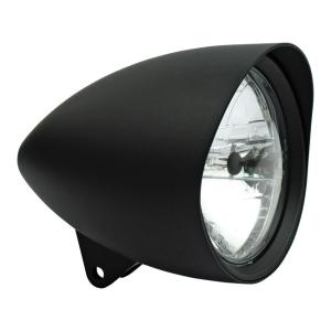 4-1/2" HEADLIGHT W/ ROUND VISOR, BLK