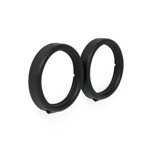 RECESSED TRIM RINGS. TURN SIGNALS. BLACK WRINKLE