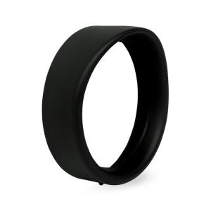 RECESSED TRIM RING WITH VISOR. 7" HEADLAMP. BLACK WRINKLE