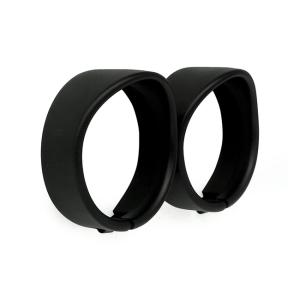 RECESSED TRIM RINGS WITH VISOR. SPOTLAMP. BLACK WRINKLE