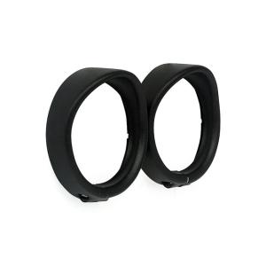 RECESSED TRIM RINGS WITH VISOR. TURN SIGNALS. BLACK WRINKLE