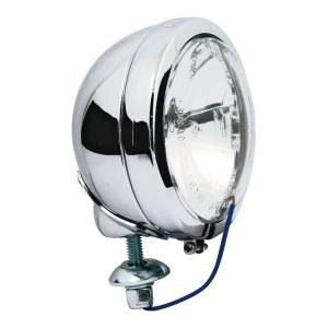 FL STYLE SPOTLAMP, 4-1/2". CHROME, CLEAR LENS