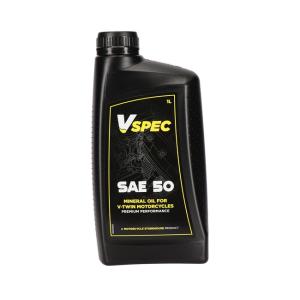 VSPEC, SAE 50 (MINERAL) MOTOR OIL. 1 LITER BOTTLE.