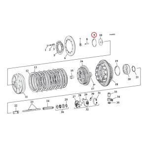 Retaining Ring. Clutch Adj. plate
