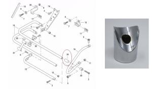 Mount. guard rail. rear