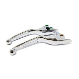 HANDLEBAR LEVER KIT, WIDE BLADE, CHROME
