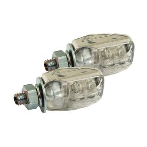 PICCO, MINI LED TURN SIGNALS. CHROME