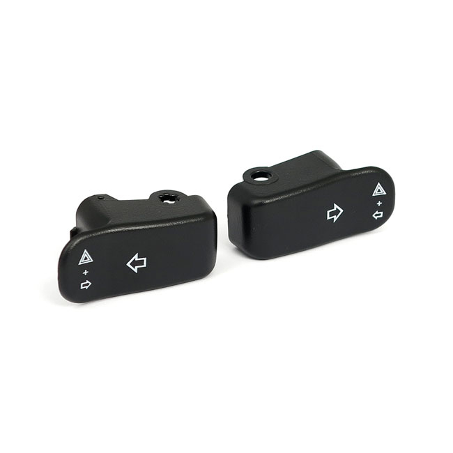 TURN SIGNAL SWITCH EXTENDER CAP SET. BLACK