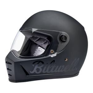 BILTWELL LANE SPLITTER HELMET PODIUM FLAT BLACK FACTORY