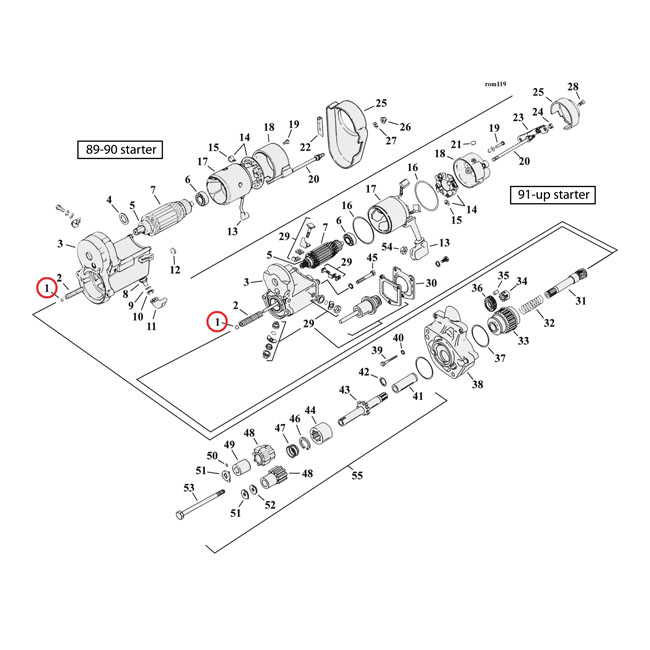 BALL, COMPR. SPRING STARTER MOTOR