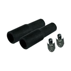 TWIN CAM STYLE COIL BOOTS. BLACK, 180°, TAYLOR