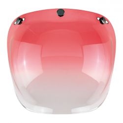 BILTWELL BUBBLE VISOR, RED GRADIENT