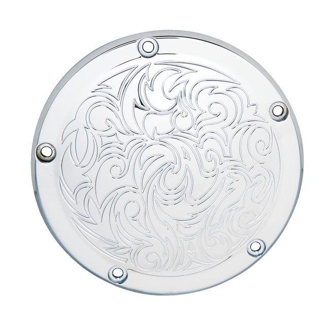 ENGRAVED DERBY COVER, CHROME