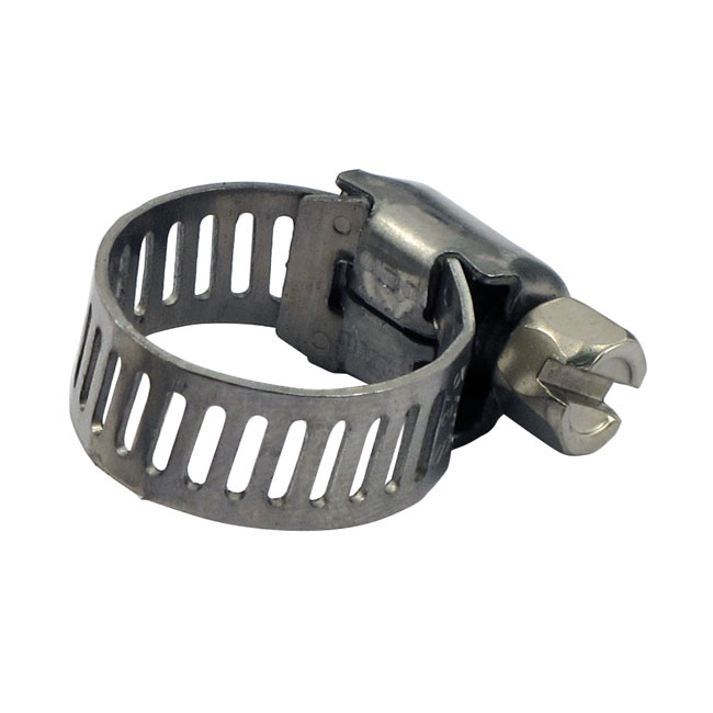 HOSE CLAMPS, 7/32 TO 5/8". STAINLESS STEEL