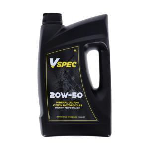Vspec, 20W50 (mineral) motor oil. 4 liter bottle