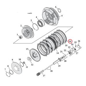 ALTO, CLUTCH PLATE SET. RED EAGLE
