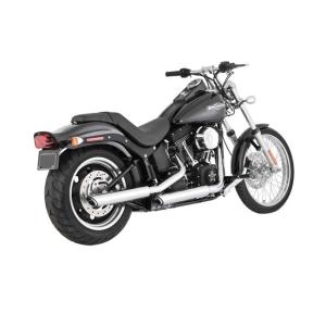 Vance & Hines, 3" twin slash slip-on mufflers. chrome