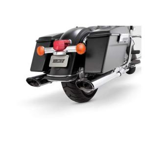 V&H, TWIN SLASH MONSTER OVALS SLIP-ON MUFFLERS ECE. CHROME