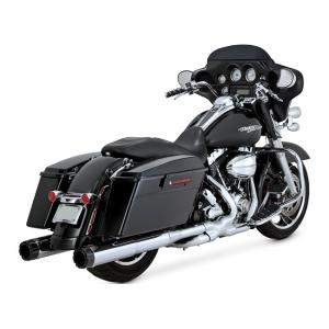 VANCE & HINES, HI-OUTPUT CARBON SLIP-ON MUFFLERS. CHROME