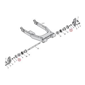 Outer rubber swingarm