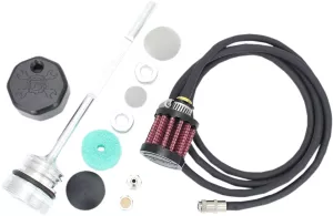 Feuling Ventilerad Oljesticka till M8 H-D Touring, Svart