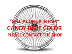 18"x8,5'' MAMMOTH 52 SPOKE WHEEL, BLUE CANDY RIM & HUB
