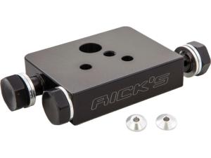 ABS Brake Line Tee Black Anodized