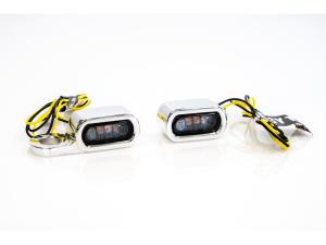 Stripe LED Turn Signal Aluminium Polished Light Smoke LED