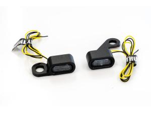 Stripe LED Turn Signal Black Powder Coated Light Smoke LED