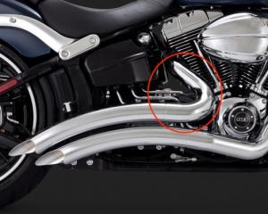 V&H Repl. Heatshield. Header rear
