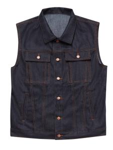 JOHN DOE VEST DENIM RAW SIZE S