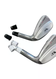 Non-C. Ferrule .335-.520 1/2" Black with 2 Silver Rings