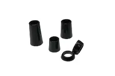 Non-Collared Black TAPER Ferrule .365" x .575" x 1" Ovz Wedge & Iron Hosels