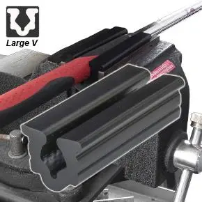 Soft Rubber Re-Gripping Clamp with Large V